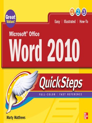 Microsoft Office Word 2010 QuickSteps - ebook